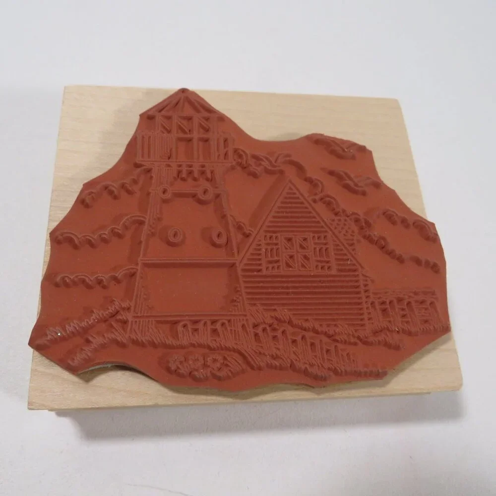 Lighthouse Rubber Stamp Wood Mounted by Hero Arts 